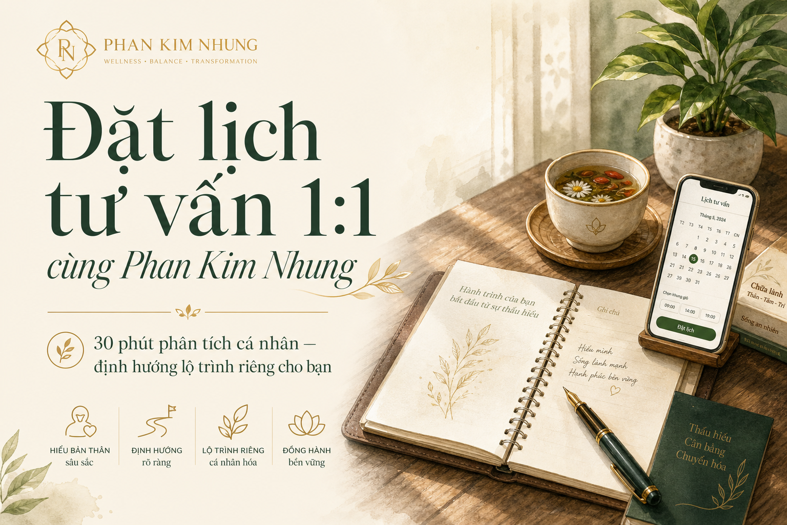 Đặt lịch tư vấn 1:1 cùng Phan Kim Nhung